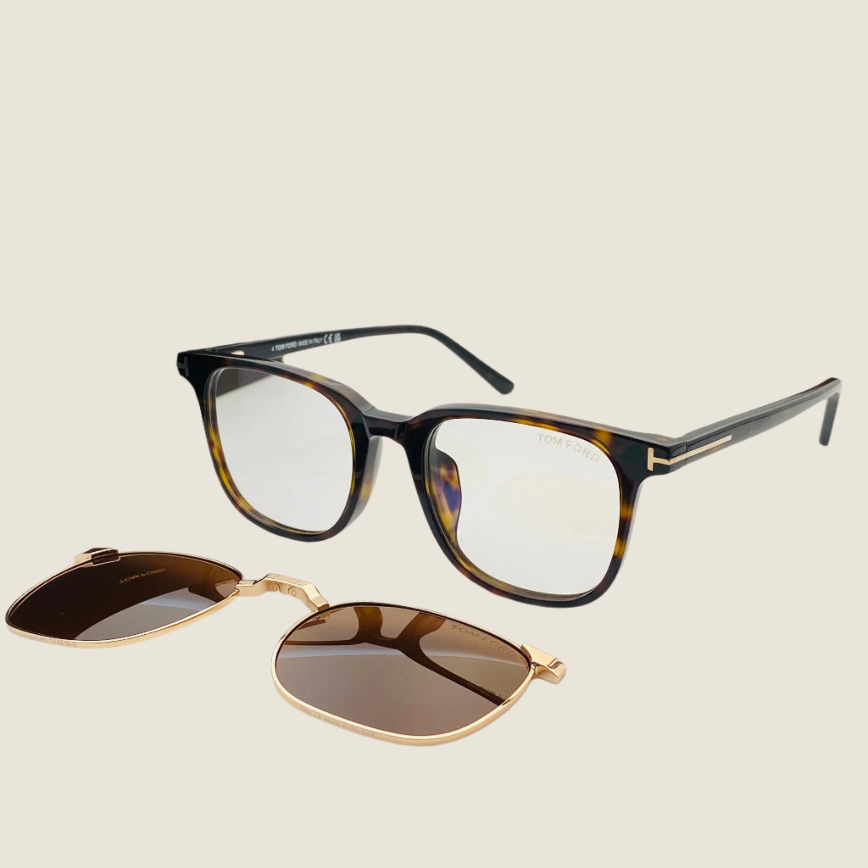 Tom Ford TF5916-B Blue Control With Magnetic Clip On