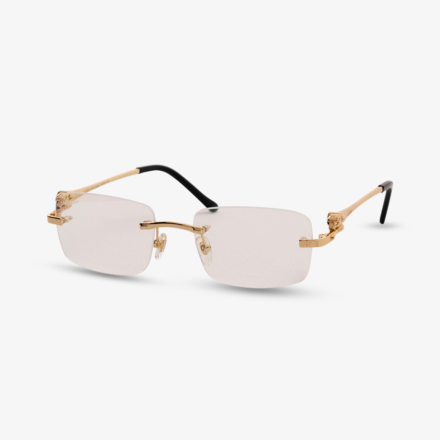 Cartier Panthere frame Clear Lens Glasses
