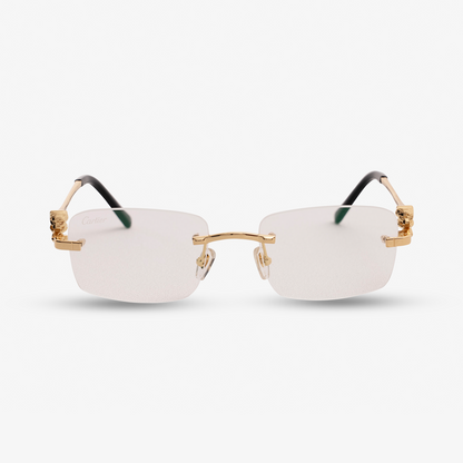 Cartier Panthere frame Clear Lens Glasses