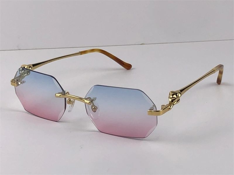 Cartier Diamond Cut Panther Frame Sunglasses - FramesLuxx