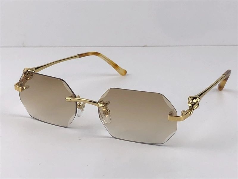 Cartier Diamond Cut Panther Frame Sunglasses - FramesLuxx