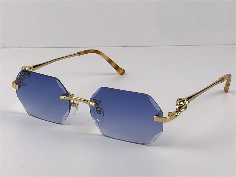 Cartier Diamond Cut Panther Frame Sunglasses - FramesLuxx